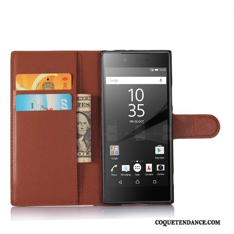 Sony Xperia Xa1 Coque Portefeuille Rose Étui De Téléphone