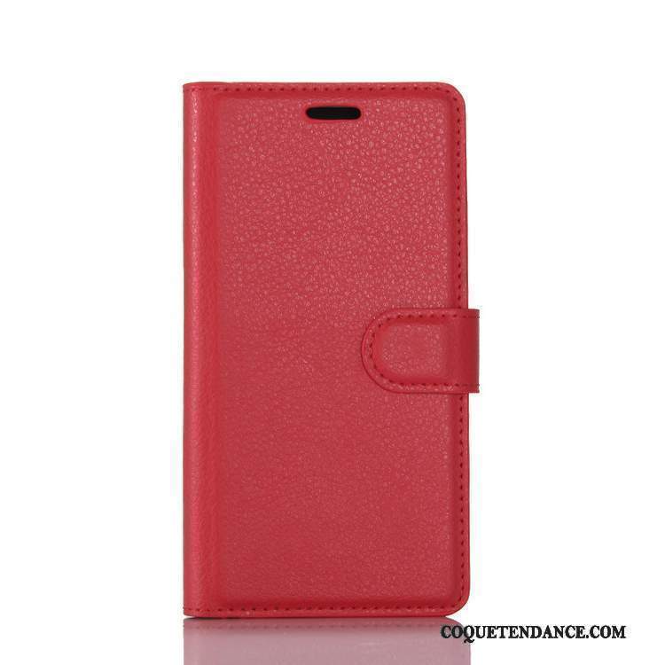 Sony Xperia Xa1 Coque Protection Carte Portefeuille Rose Étui