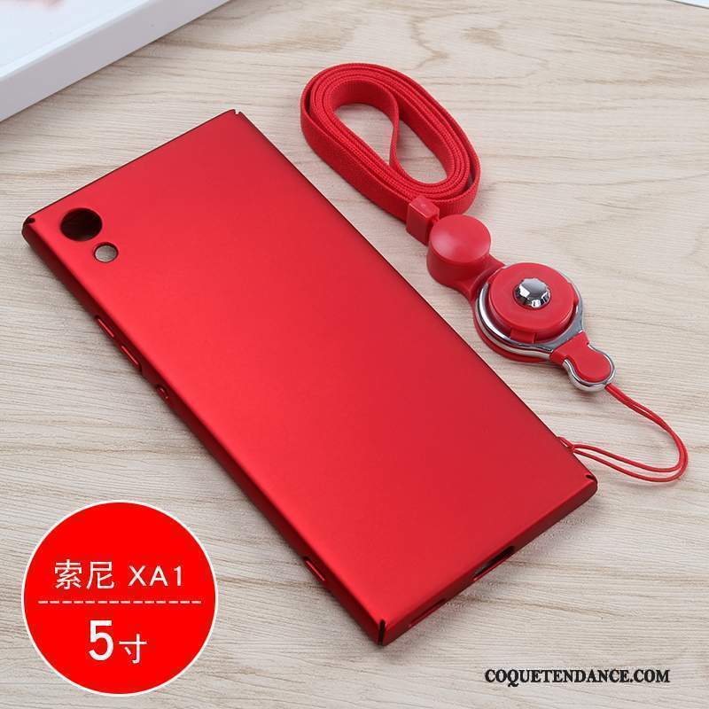 Sony Xperia Xa1 Coque Protection Rouge De Téléphone Étui