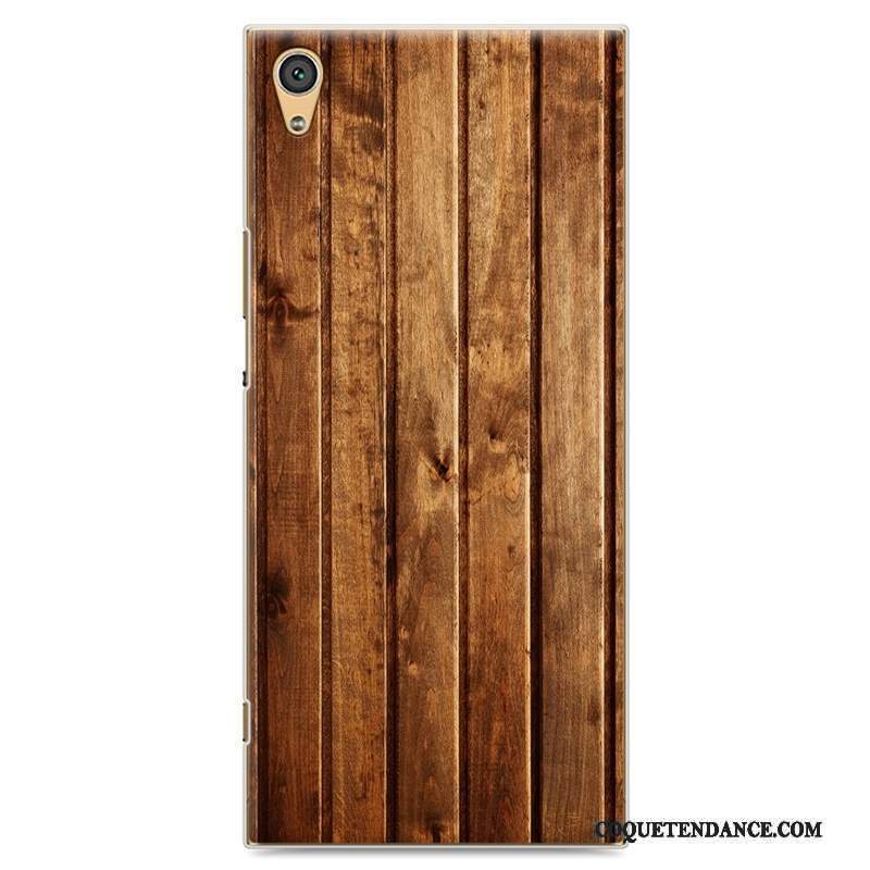 Sony Xperia Xa1 Ultra Coque Grain De Bois Créatif De Téléphone Étui Protection