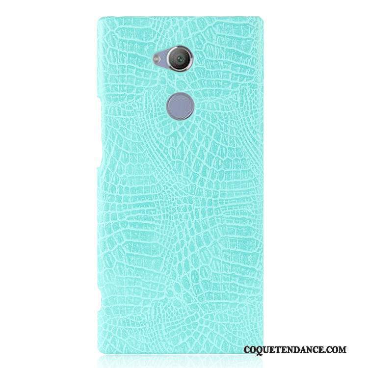 Sony Xperia Xa2 Ultra Coque Crocodile Modèle Vintage De Téléphone Bleu Protection