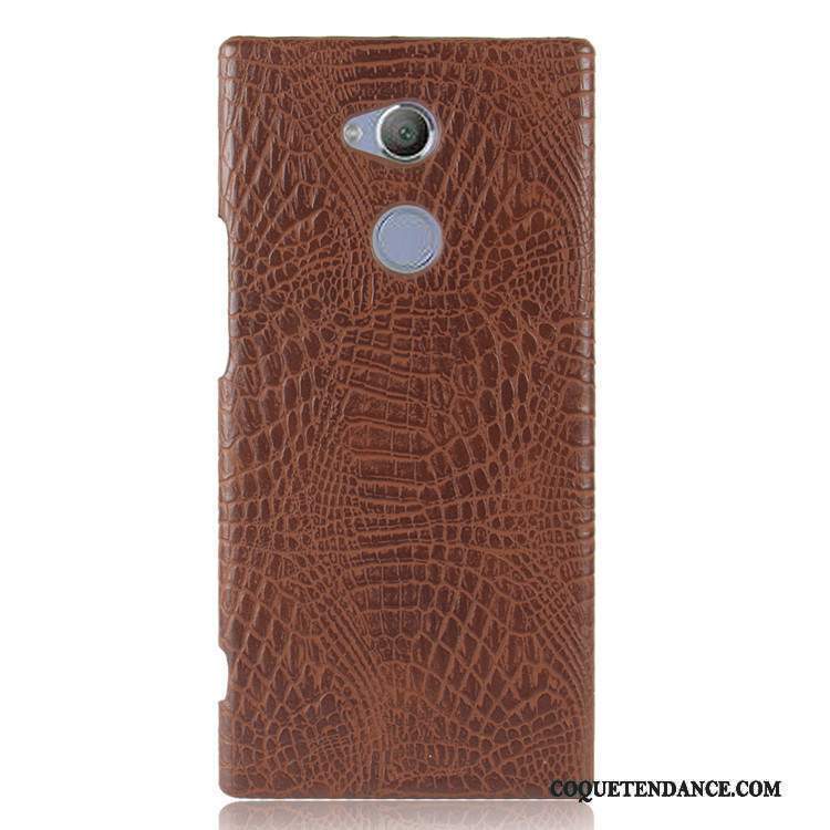 Sony Xperia Xa2 Ultra Coque Crocodile Modèle Vintage De Téléphone Bleu Protection