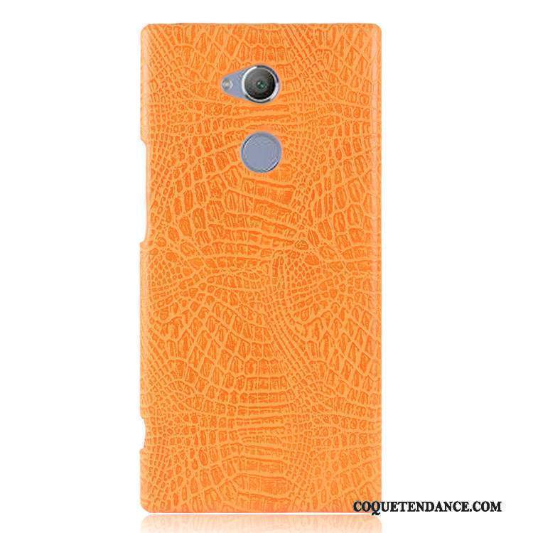 Sony Xperia Xa2 Ultra Coque Crocodile Modèle Vintage De Téléphone Bleu Protection