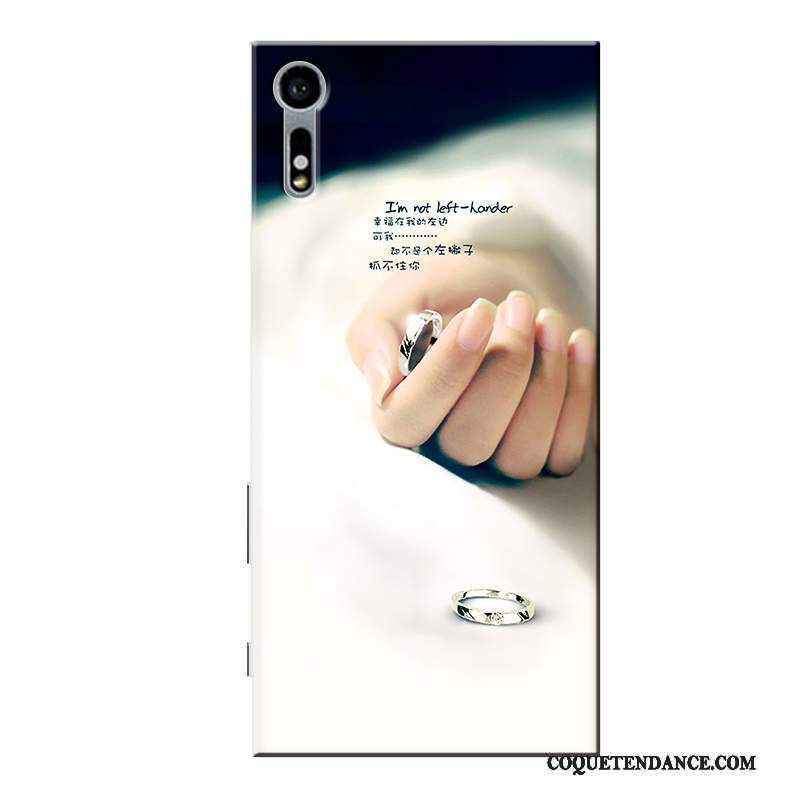 Sony Xperia Xz Coque Personnalisé Blanc Dessin Animé Fluide Doux De Téléphone