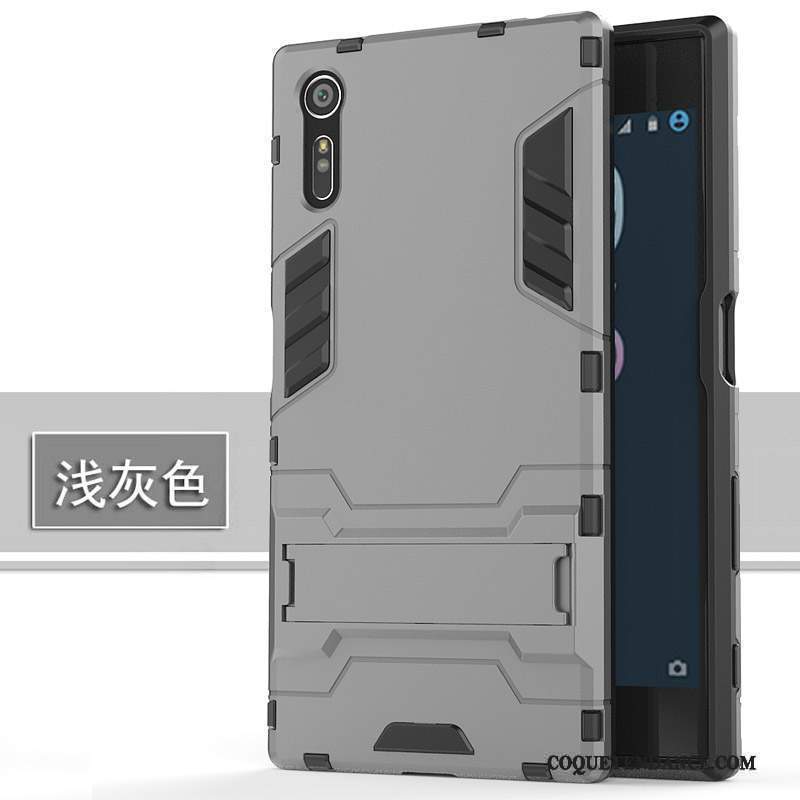 Sony Xperia Xz Coque Protection Étui Délavé En Daim De Téléphone Transparent