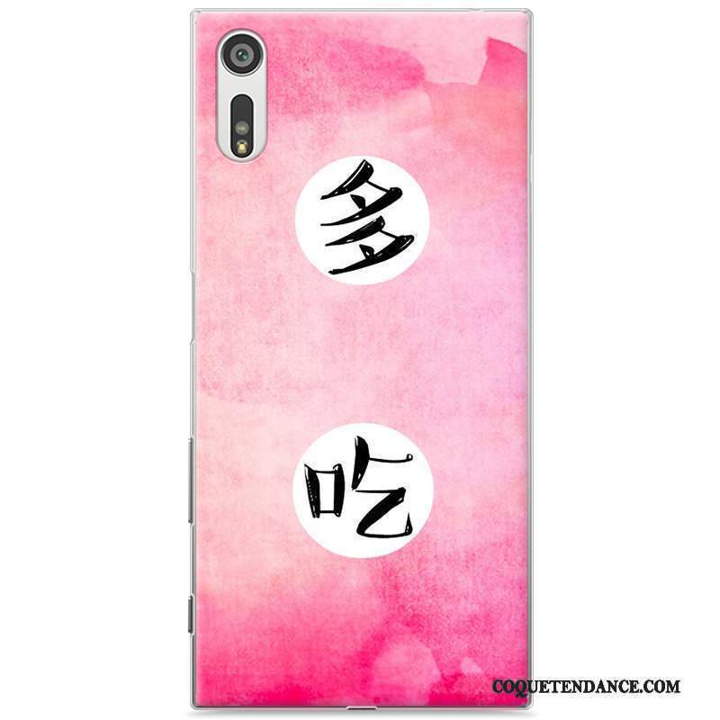 Sony Xperia Xz Coque Rose Amoureux Protection Dessin Animé Difficile