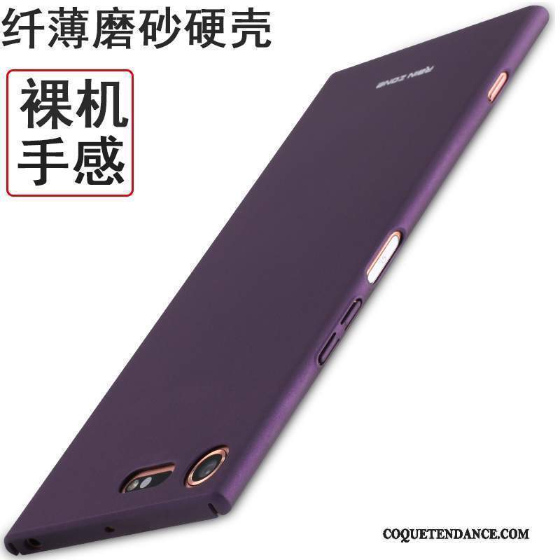 Sony Xperia Xz Premium Coque Protection Foncé Violet Étui De Téléphone