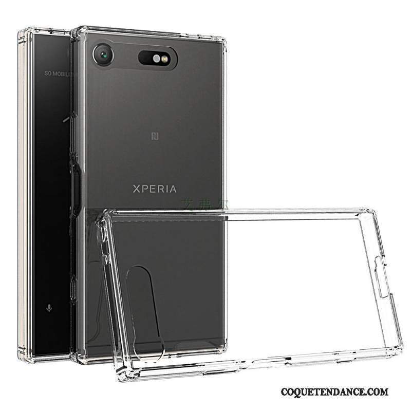 Sony Xperia Xz1 Compact Coque Transparent Protection Rose Étui De Téléphone