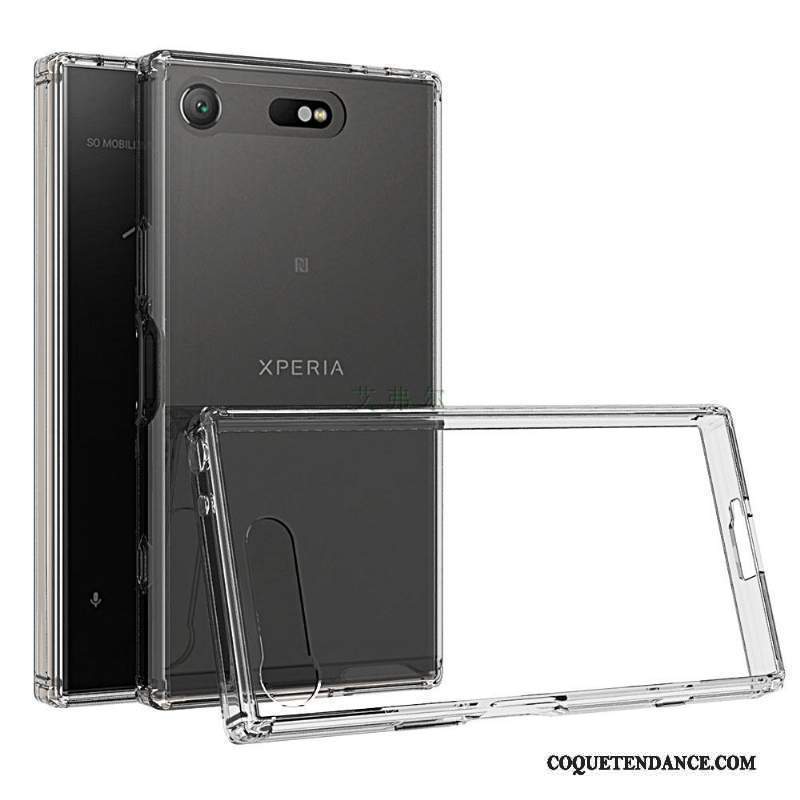 Sony Xperia Xz1 Compact Coque Transparent Protection Rose Étui De Téléphone