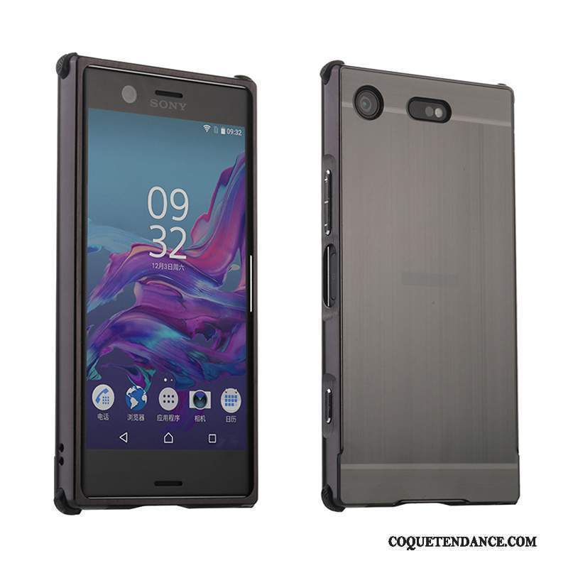 Sony Xperia Xz1 Compact Coque Étui Border De Téléphone Gris Protection