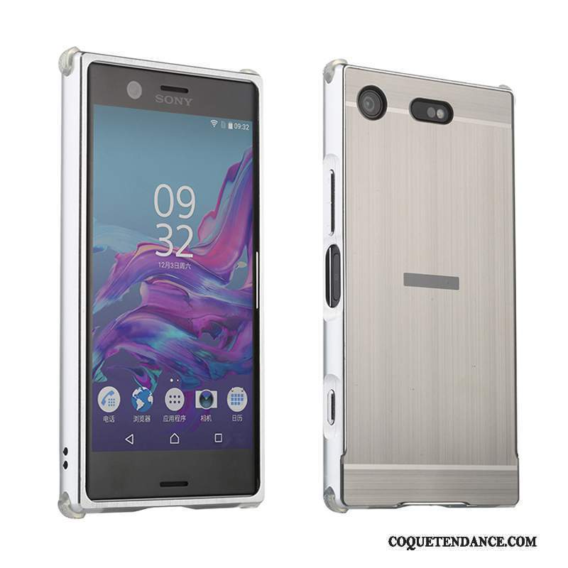 Sony Xperia Xz1 Compact Coque Étui Border De Téléphone Gris Protection