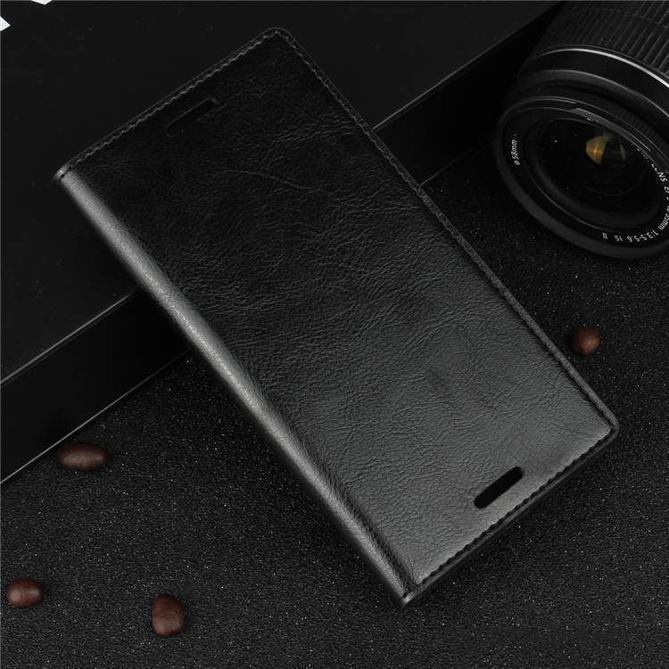 Sony Xperia Xz1 Coque Business Étui En Cuir Cuir Véritable Protection De Téléphone