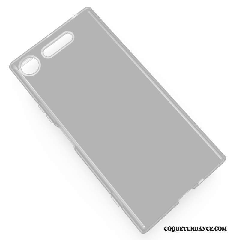 Sony Xperia Xz1 Coque Noir Protection De Téléphone Délavé En Daim Incassable