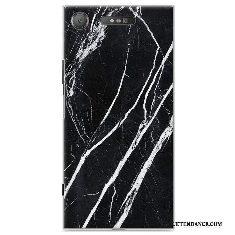 Sony Xperia Xz1 Coque Peinture Difficile Grain De Bois Étui