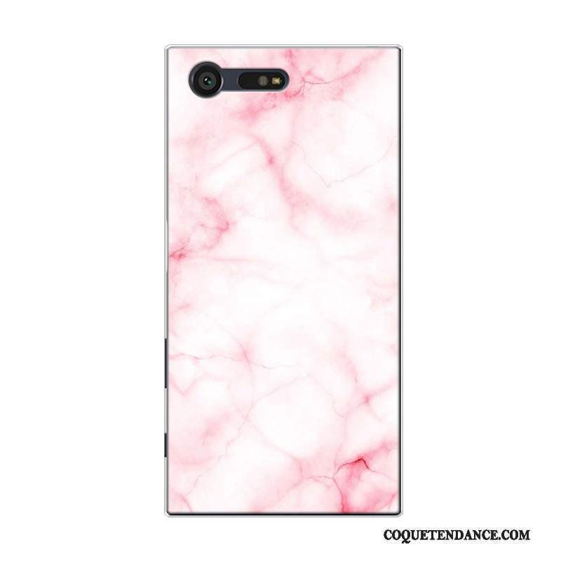 Sony Xperia Xz1 Coque Protection Silicone Rose Grand Étui