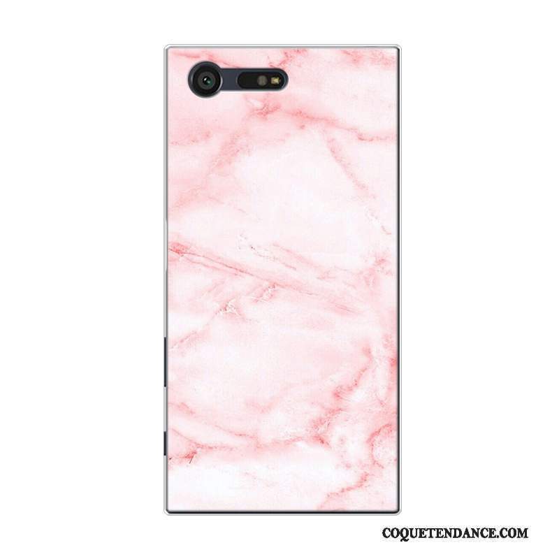 Sony Xperia Xz1 Coque Protection Silicone Rose Grand Étui