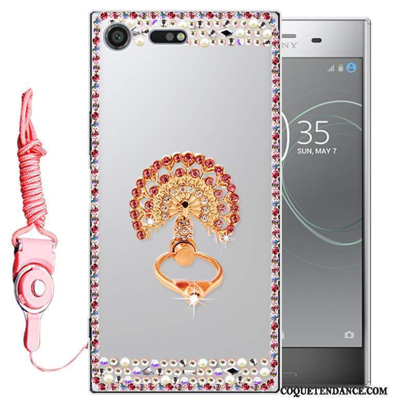 Sony Xperia Xz1 Coque Strass Fluide Doux De Téléphone Silicone Étui