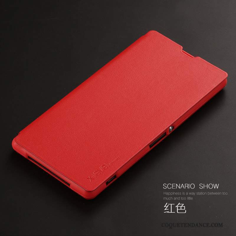 Sony Xperia Z1 Coque Protection Tout Compris Rouge De Téléphone Clamshell