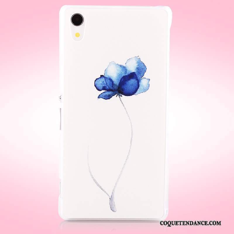 Sony Xperia Z2 Coque Blanc Peinture Étui Protection Très Mince