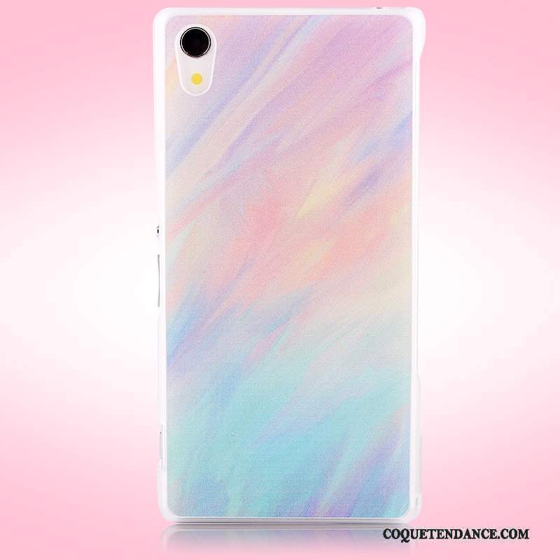 Sony Xperia Z2 Coque Blanc Peinture Étui Protection Très Mince