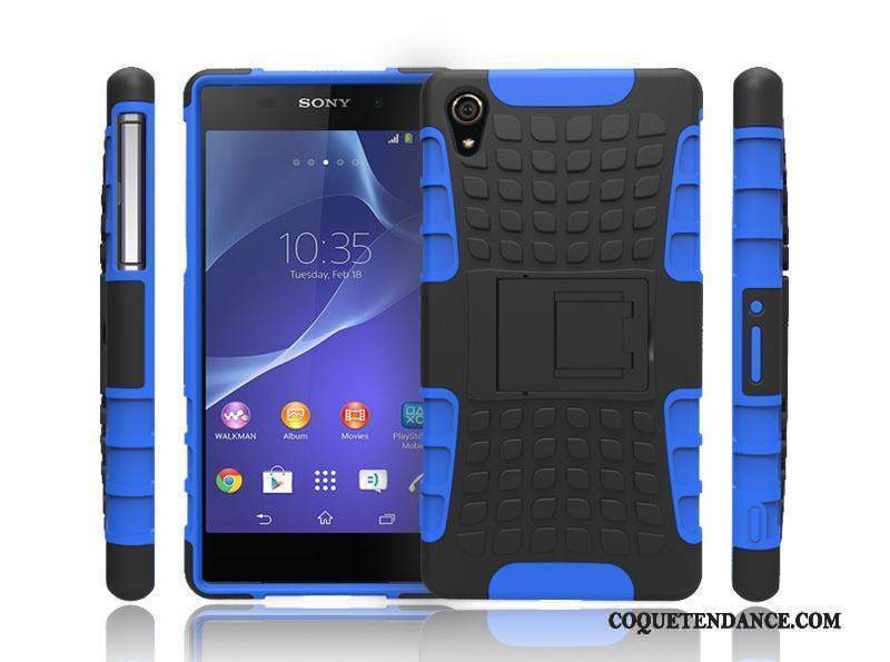 Sony Xperia Z2 Coque De Téléphone Incassable Étui Bleu Protection