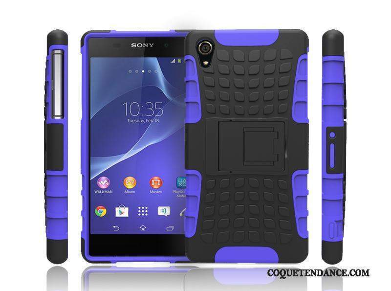 Sony Xperia Z2 Coque De Téléphone Incassable Étui Bleu Protection