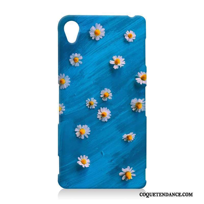 Sony Xperia Z3 Coque Gaufrage Étui Protection Bleu Dessin Animé