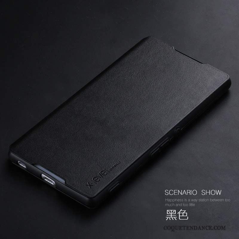 Sony Xperia Z3+ Coque Étui Simple Étui En Cuir Blanc Très Mince