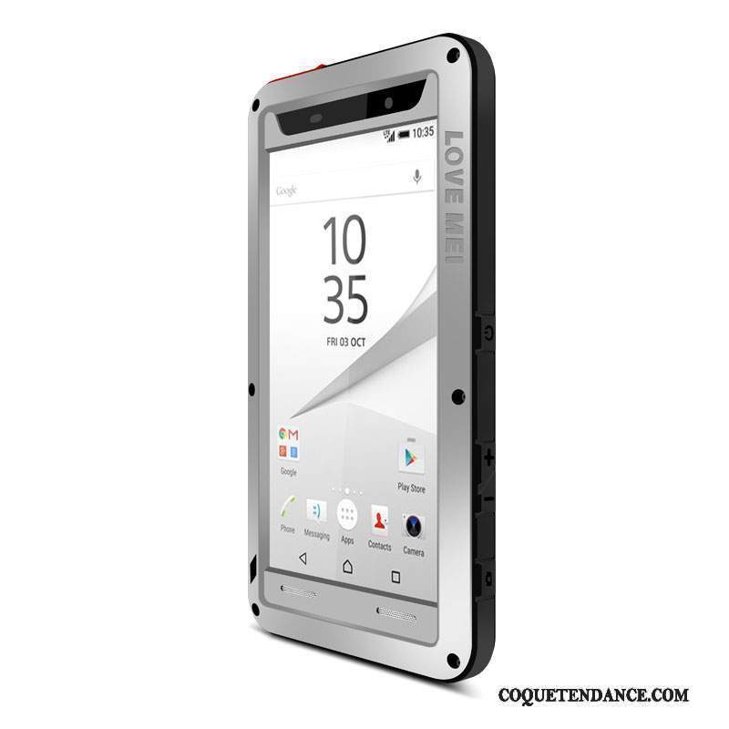 Sony Xperia Z5 Compact Coque Border Étui Protection Délavé En Daim De Téléphone