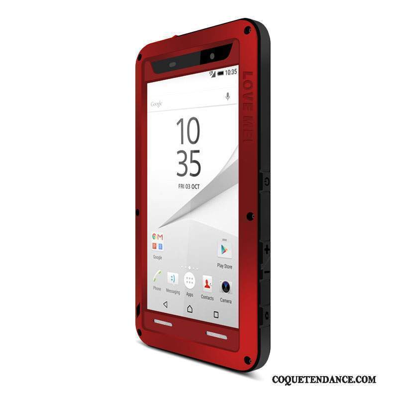 Sony Xperia Z5 Compact Coque Border Étui Protection Délavé En Daim De Téléphone