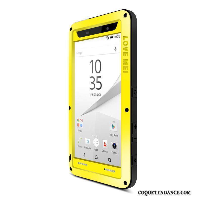 Sony Xperia Z5 Compact Coque Border Étui Protection Délavé En Daim De Téléphone