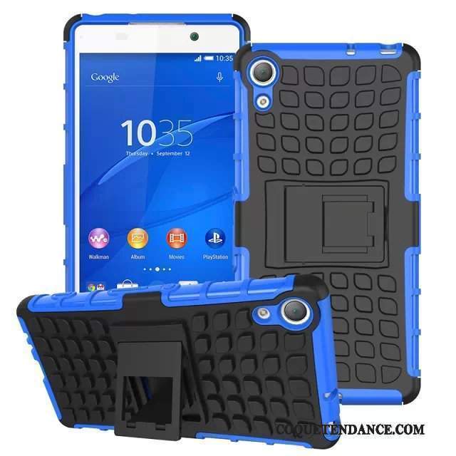 Sony Xperia Z5 Coque Incassable Étui Protection Support Bleu