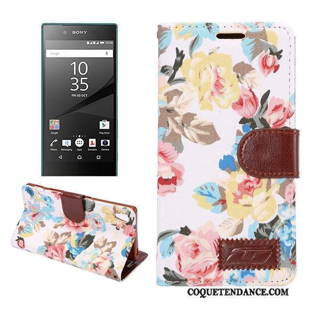 Sony Xperia Z5 Coque Modèle Fleurie Protection Multicolore Fluide Doux