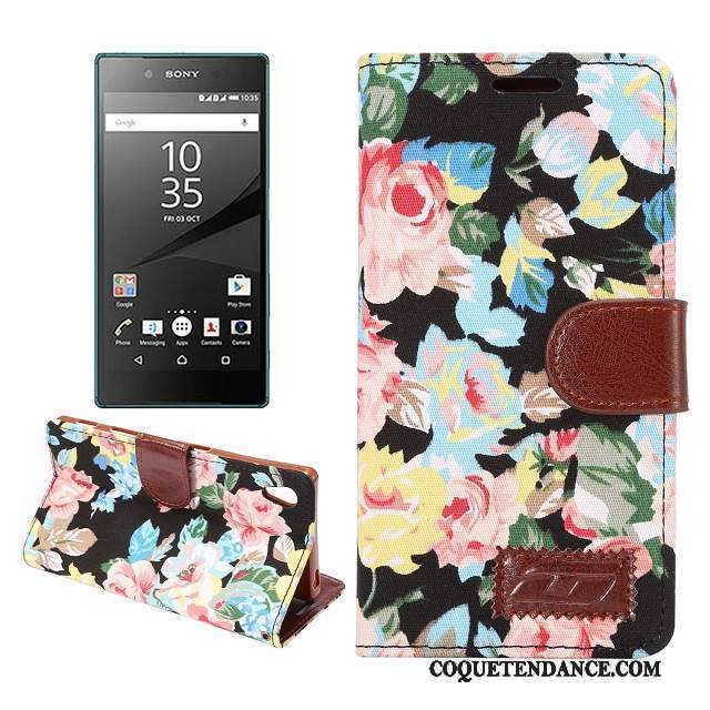 Sony Xperia Z5 Coque Modèle Fleurie Protection Multicolore Fluide Doux