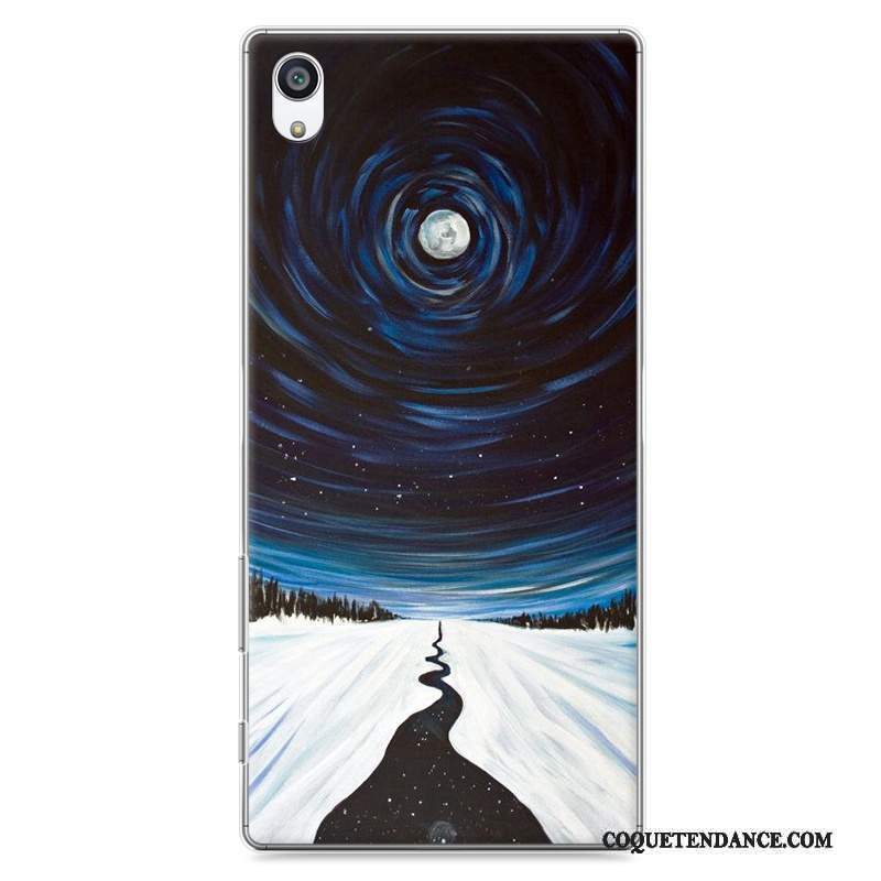 Sony Xperia Z5 Coque Protection Dessin Animé Bleu Difficile Étui