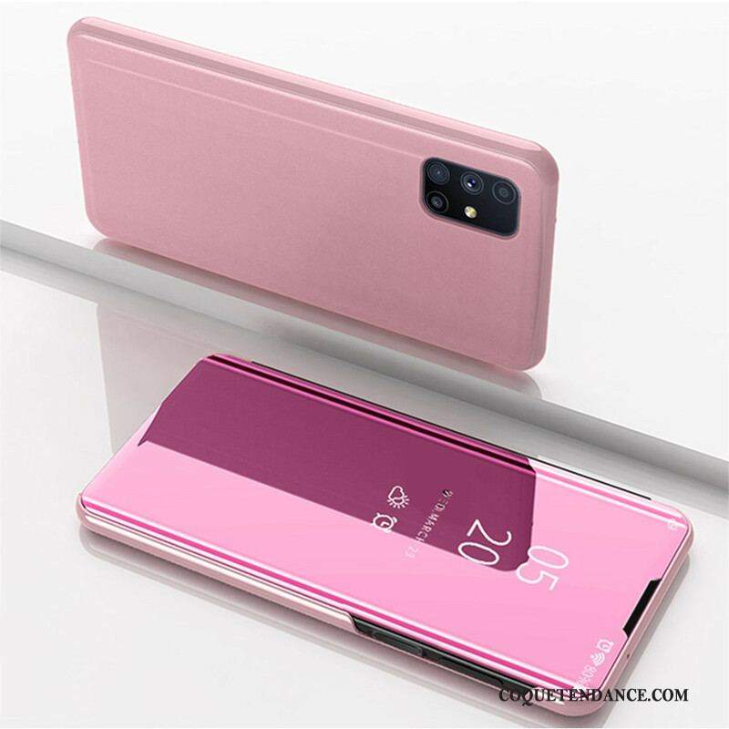 View Cover Samsung Galaxy M51 Miroir et Simili Cuir