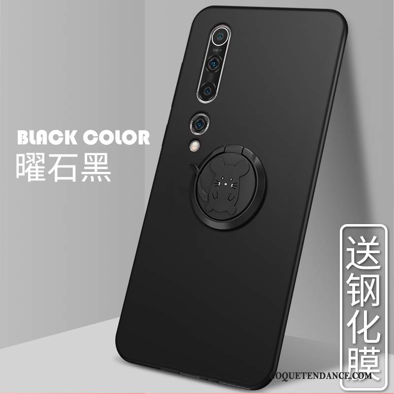 Xiaomi Mi 10 Coque Délavé En Daim Marque De Tendance De Téléphone Rouge Étui