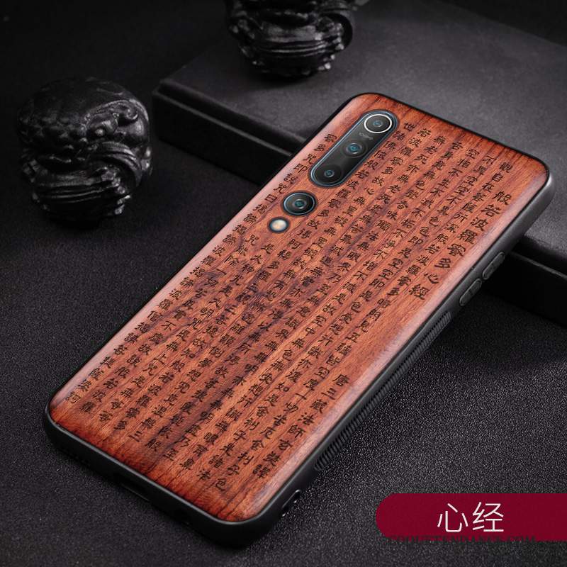 Xiaomi Mi 10 Coque Original Silicone Simple Style Chinois Gaufrage