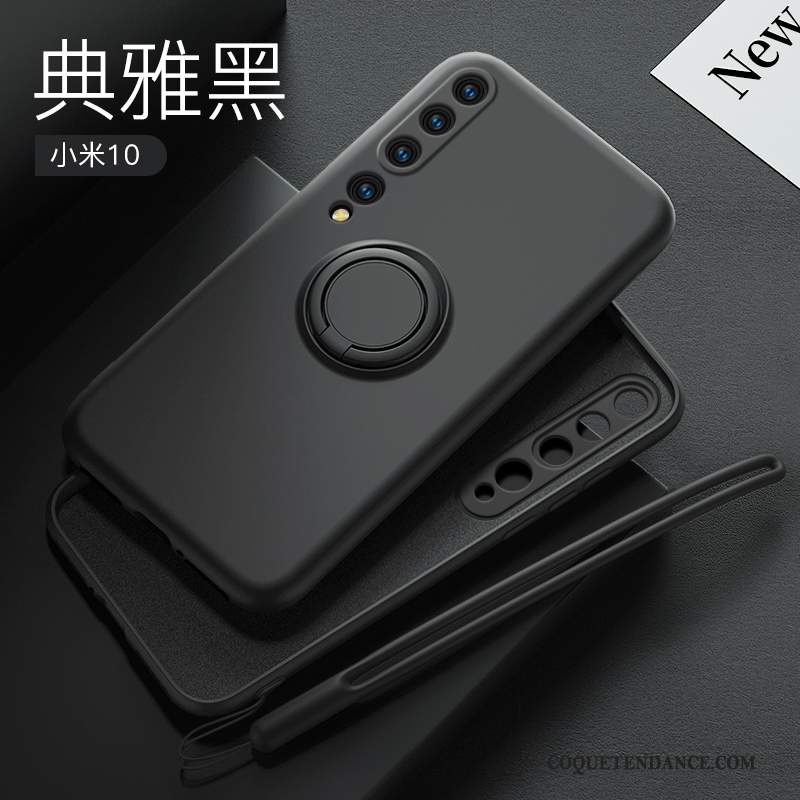 Xiaomi Mi 10 Coque Support Très Mince Silicone Petit Tempérer