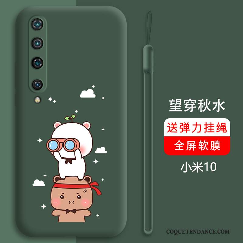 Xiaomi Mi 10 Coque Tout Compris Dessin Animé Net Rouge Étui Protection