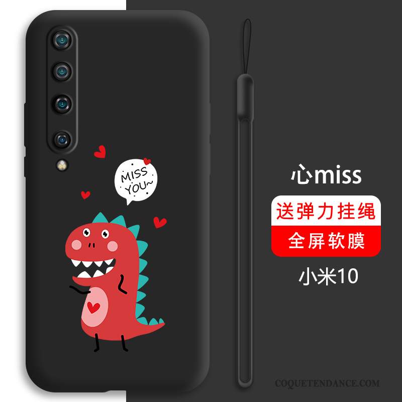 Xiaomi Mi 10 Coque Tout Compris Dessin Animé Net Rouge Étui Protection