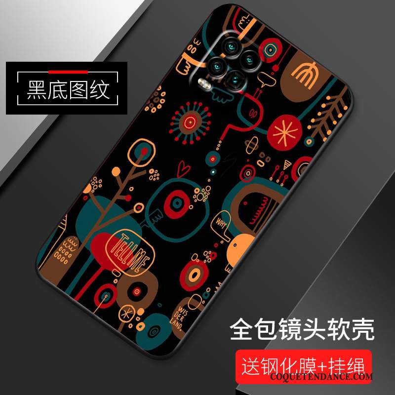 Xiaomi Mi 10 Lite Coque Incassable Protection Créatif Jeunesse Modèle Fleurie
