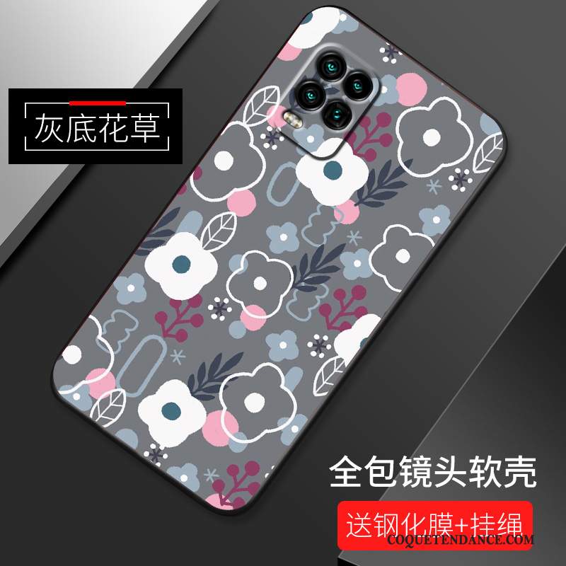 Xiaomi Mi 10 Lite Coque Incassable Protection Créatif Jeunesse Modèle Fleurie