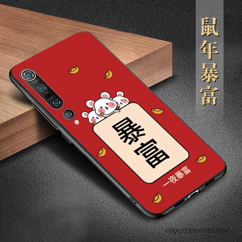 Xiaomi Mi 10 Pro Coque Délavé En Daim Incassable Protection Tendance