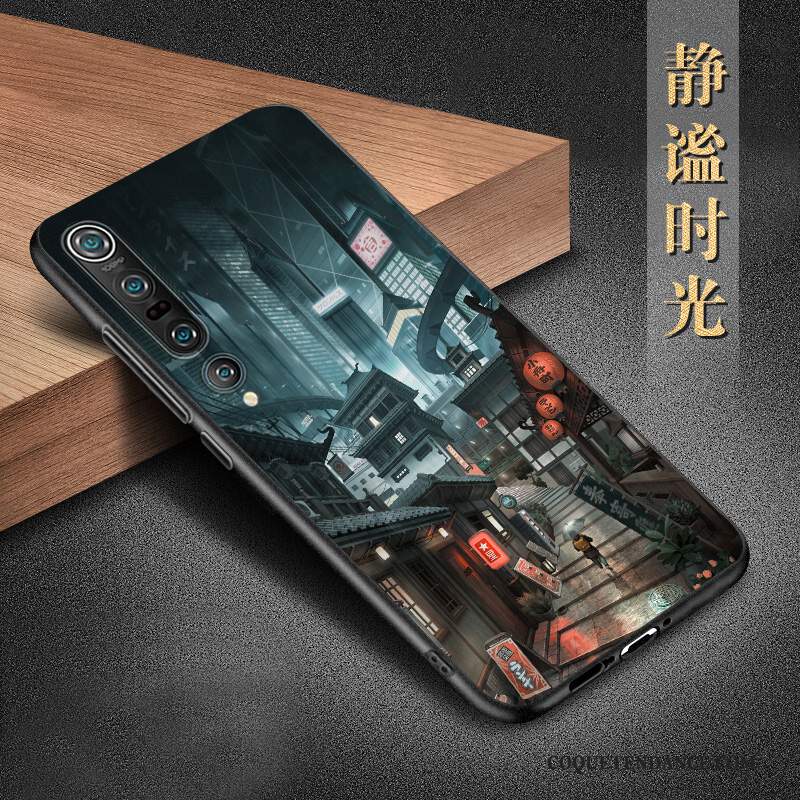 Xiaomi Mi 10 Pro Coque Délavé En Daim Incassable Protection Tendance