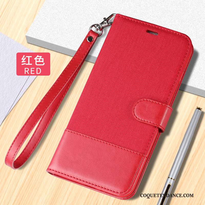 Xiaomi Mi 10 Pro Coque Étui En Cuir De Téléphone Rouge Incassable Clamshell