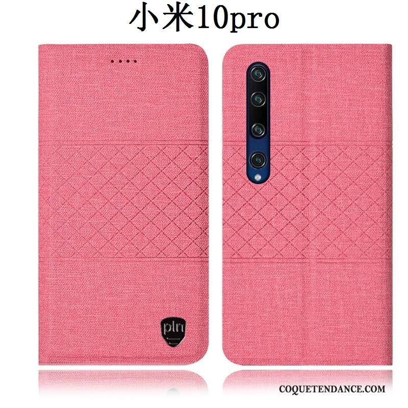 Xiaomi Mi 10 Pro Coque Étui Protection Lin Incassable De Téléphone