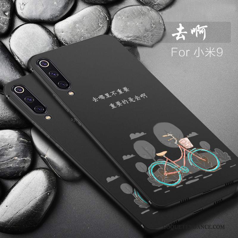 Xiaomi Mi 9 Coque Marque De Tendance Noir Personnalité Étui