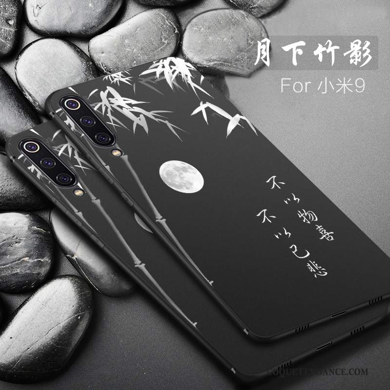 Xiaomi Mi 9 Coque Marque De Tendance Noir Personnalité Étui