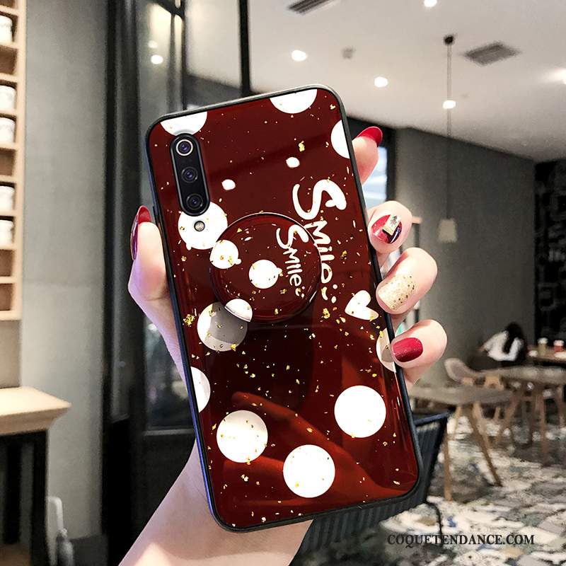 Xiaomi Mi 9 Lite Coque Net Rouge Jeunesse De Téléphone Fluide Doux Incassable